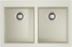 Мойка для кухни Omoikiri Bosen 80-2-WH 4993839 прямоуг. 80х53 глуб. 20см (толщ.10мм) вып. 3 1/2" (врезная) белая