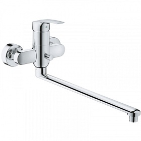 Смеситель универсальный (для ванны и раковины с длинным изливом) Grohe Eurosmart 23992003 хром латунь