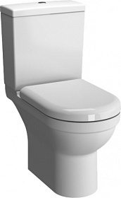 Унитаз-компакт напольный Vitra S50 безободковый смыв с гигиенич.покрытием сид.дюр. микролифт 9797B003-7204