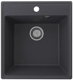 Мойка для кухни Ulgran Quartz Forte 460 Forte 460-08 прямоуг. 46х50 глуб. 18см вып. 3 1/2" (врезная) космос
