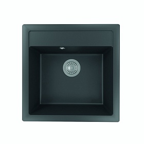 Мойка для кухни Florentina Липси 510 20.450.C0510.302 квадратная 51х51 глуб. 20см вып. 3 1/2" (врезная) антрацит