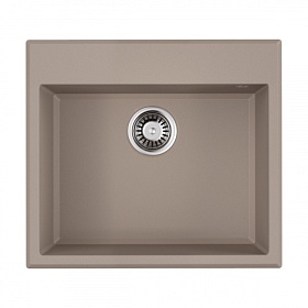Мойка для кухни Omoikiri Tedori 57-SA 4993982 прямоуг. 57х51 глуб. 20см вып. 3 1/2" (врезная) бежевая
