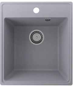 Мойка для кухни Ulgran Quartz Forte 425 Forte 425-05 прямоуг. 42,5х48,5 глуб. 18см вып. 3 1/2" (врезная) бетон