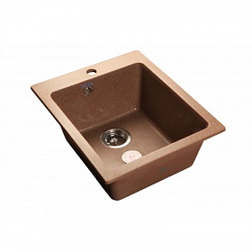 Мойка для кухни Granfest Practic GF-P505-307 прямоуг. 42,7х50,5 глуб. 20см вып. 3 1/2" (врезная) терракот