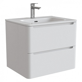 Тумба с раковиной Iddis Edifice 60 подвесная 2 выдв.ящ. белая EDI60W0i95K