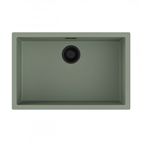 Мойка для кухни Omoikiri Yamakawa 75-U/I-WG 4993181 прямоуг. 75,6х45,6 глуб. 20см (толщ.6мм) вып. 3 1/2" (врезная, подстольная) wind green
