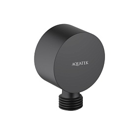 Шланговое подключение для душа Aquatek AQ2457MB латунь чёрное