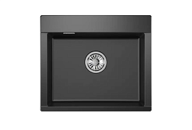 Мойка для кухни Granula Estetica ES-5804 шварц прямоуг. 58х50 глуб. 20см вып. 3 1/2" (накладная) шварц