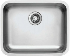 Мойка для кухни TopZero WellInox Undermount D500 GT8K прямоуг. 54х44 глуб. 19см (толщ.0,8мм) вып. 3 1/2" (подстольная) серебристый