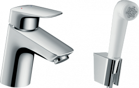 Смеситель для умывальника (раковины) Hansgrohe Logis 71290000 с гигиеническим душем хром латунь