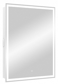 Зеркало-шкаф Континент Allure Led 60х80 правый белое LED подсветка МВК005