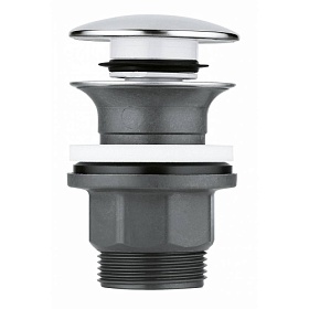 Универсальный нажимной донный клапан GROHE, хром 40824000
