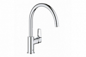 Смеситель для кухни (мойки) Grohe BauLoop 31368001 хром латунь Водяной