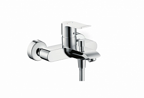 Смеситель для ванны/душа (короткий излив) Hansgrohe Metris 31480000 хром латунь Водяной