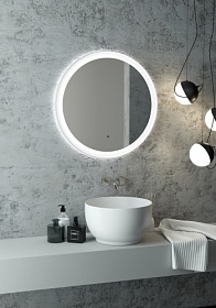 Зеркало Континент Planet White Led 70 белое LED подсветка ЗЛП1170