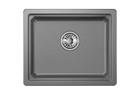 Мойка для кухни Granula KS-5501U алюминиум прямоуг. 55х45 глуб. 22см вып. 3 1/2" (подстольная) алюминиум