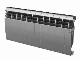 Радиатор биметалл Royal Thermo BiLiner Silver Satin 350 12 секц. Водяной