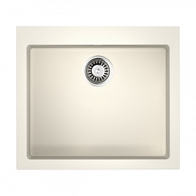 Мойка для кухни Omoikiri Bosen 57-WH 4993148 прямоуг. 57х50 глуб. 22см (толщ.10мм) вып. 3 1/2" (врезная) белая
