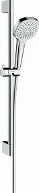 Душевая стойка с лейкой и шлангом Hansgrohe Croma Select E Multi 669 мм d110 мм квадратная 3-х реж. 26580400 хром Водяной