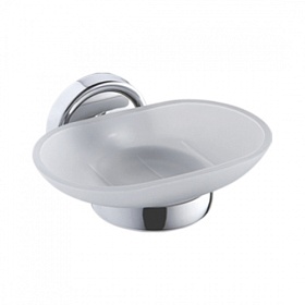 Держатель для мыла стекло мат. Ledeme 35 L3502 хром