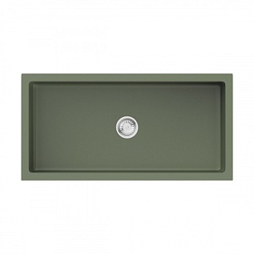 Мойка для кухни Omoikiri Mikura 91-OL 4997088 прямоуг. 91х46 глуб. 21,5см вып. 3 1/2" (врезная, фронтальный монтаж) olive