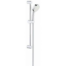Душевая стойка с лейкой и шлангом Grohe New Tempesta Cosmopolitan 600 мм d580х260 мм круглая 2-х реж. 27578002 хром Водяной