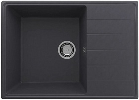 Мойка для кухни Ulgran Quartz Prima 700 Prima 700-08 прямоуг. 70х50 глуб. 18см вып. 3 1/2" (врезная) крыло универсал космос
