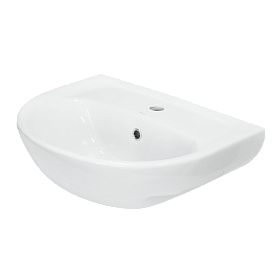 Раковина (умывальник) Sanita Эталон 55 подвесная WB.PD/Etalon/55-C/WHT.G/S1 фарфор Водяной
