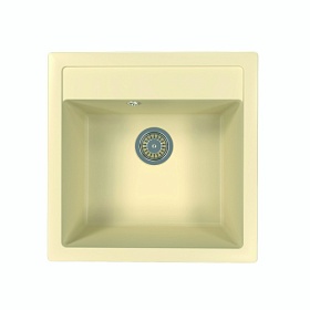 Мойка для кухни Florentina Липси 510 20.450.C0510.202 квадратная 51х51 глуб. 20см вып. 3 1/2" (врезная) шампань