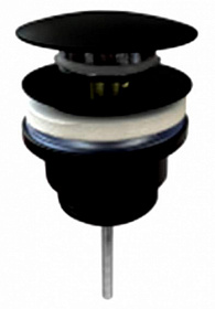 Донный клапан для умывальника E.C.A. 402129031С1EX чёрный матовый Водяной