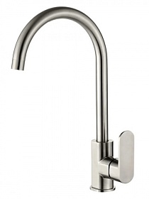 Смеситель для кухни (мойки) Ledeme H16 L74016 матов.хром нерж. сталь