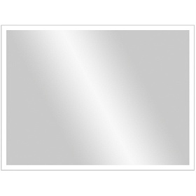 Зеркало Континент Solid White Led 90x80 белое LED подсветка ЗЛП3255